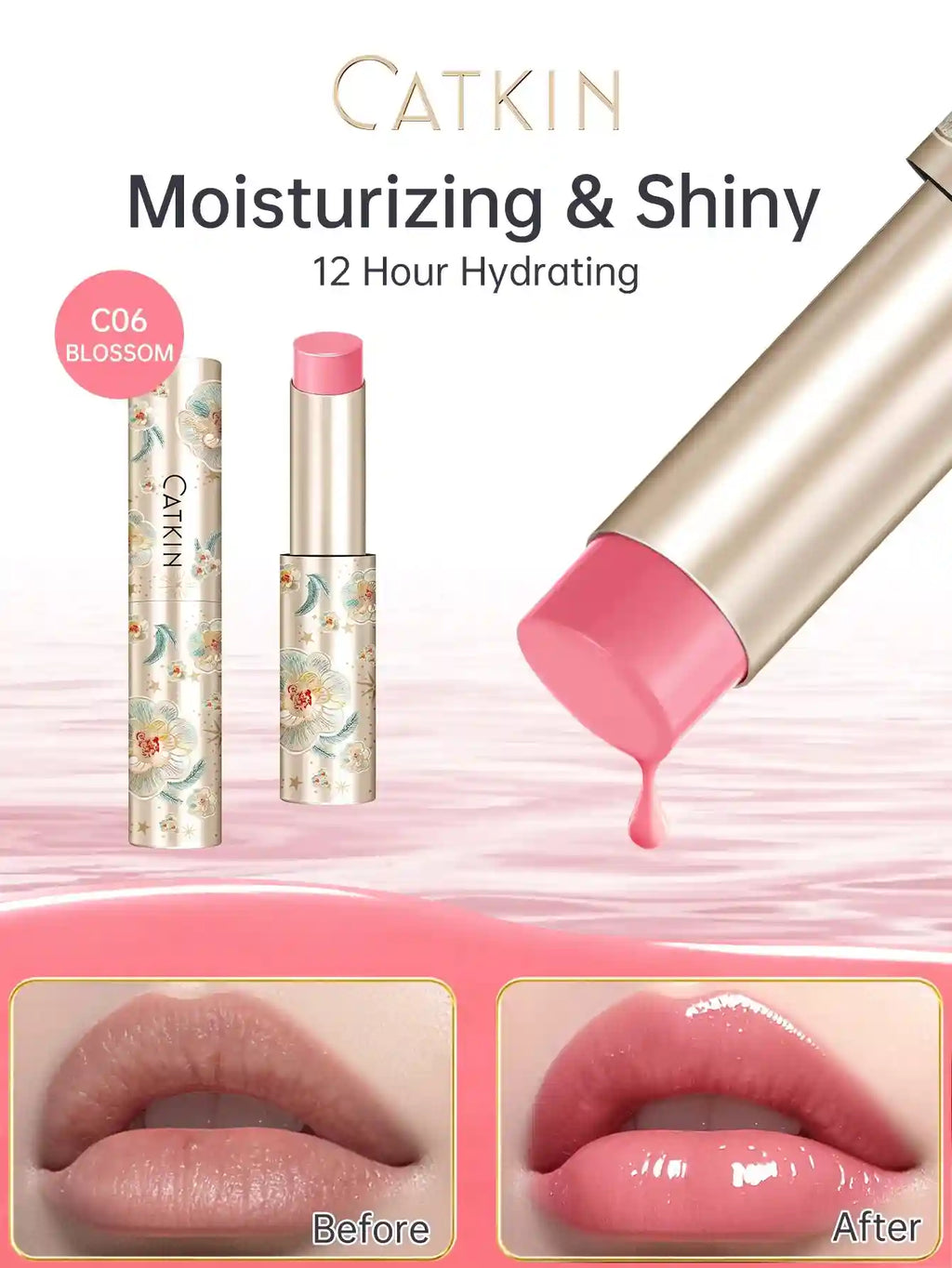 Moisturizing Tinted Lip Balm - Hydrating Lip Care with 6 Vibrant Shades Lip Care Tidesmit
