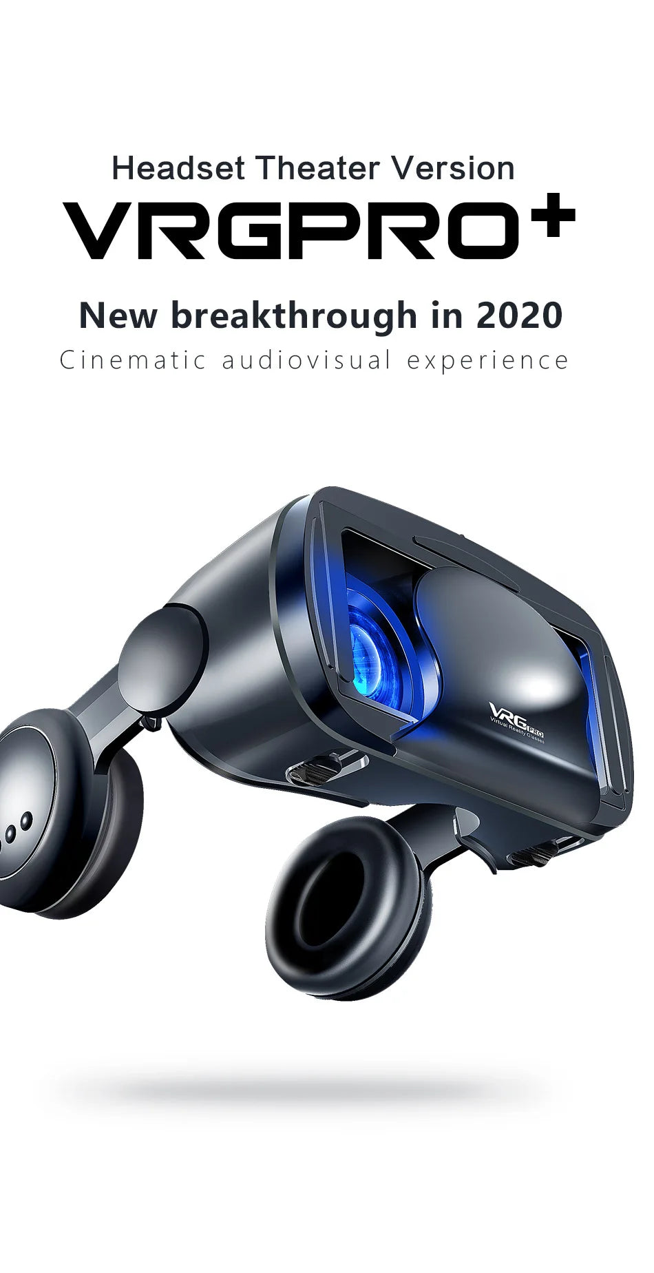 VR Headset for Smartphones - Immersive Wide Angle Smart Glasses Tidesmit