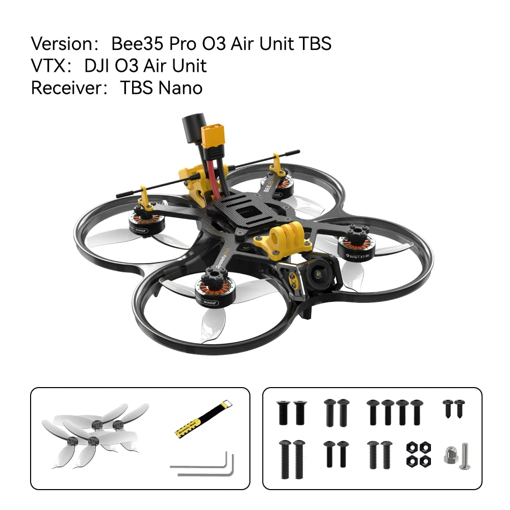 SpeedyBee Bee35 Pro 3.5 Inch Cinewhoop FPV Drone with O3 Air Unit Bee35 Pro O3 TBS Tidesmit