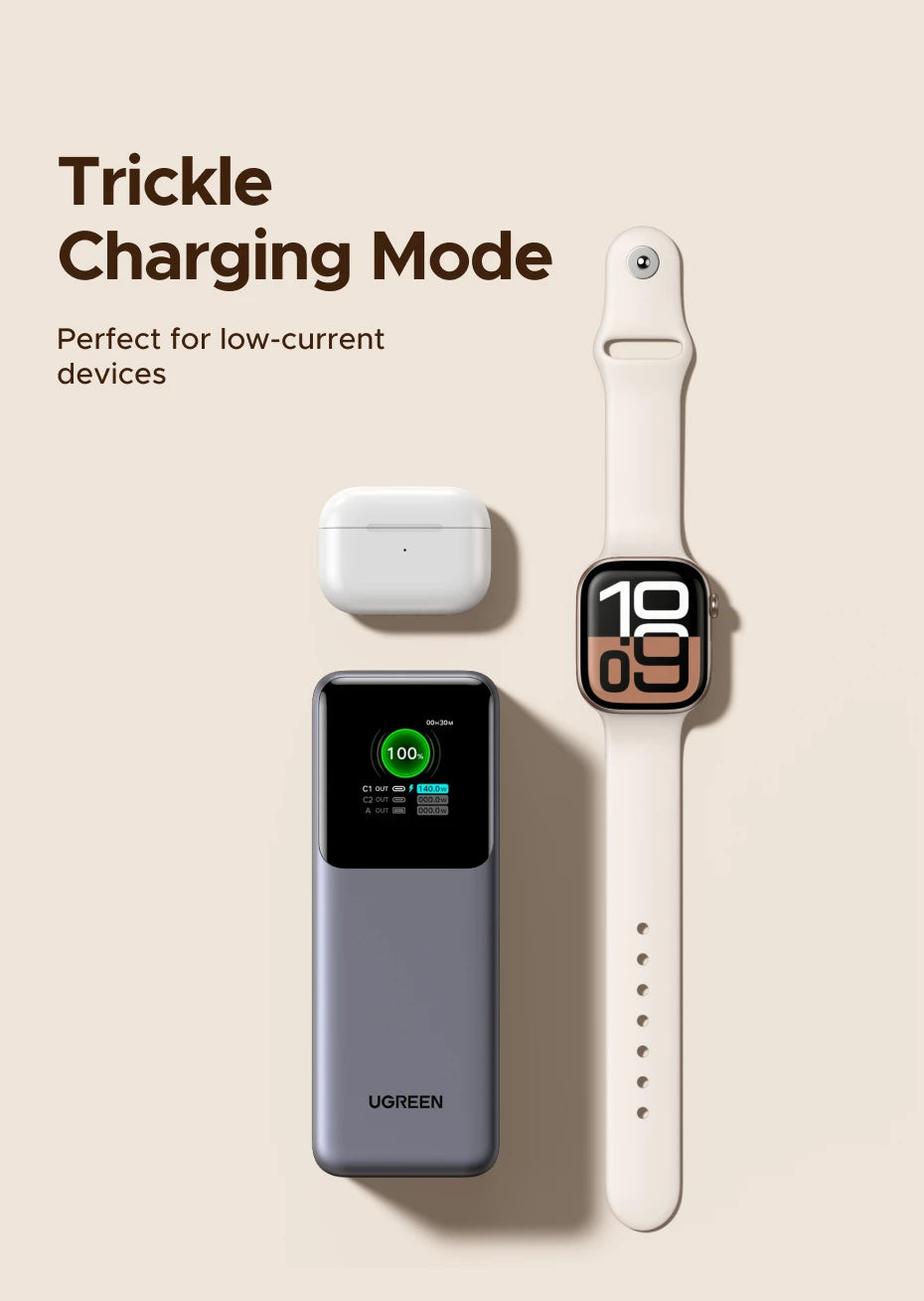 Portable Power Bank 165W 20000mAh PD3.0 Fast Charger for Laptops Tidesmit