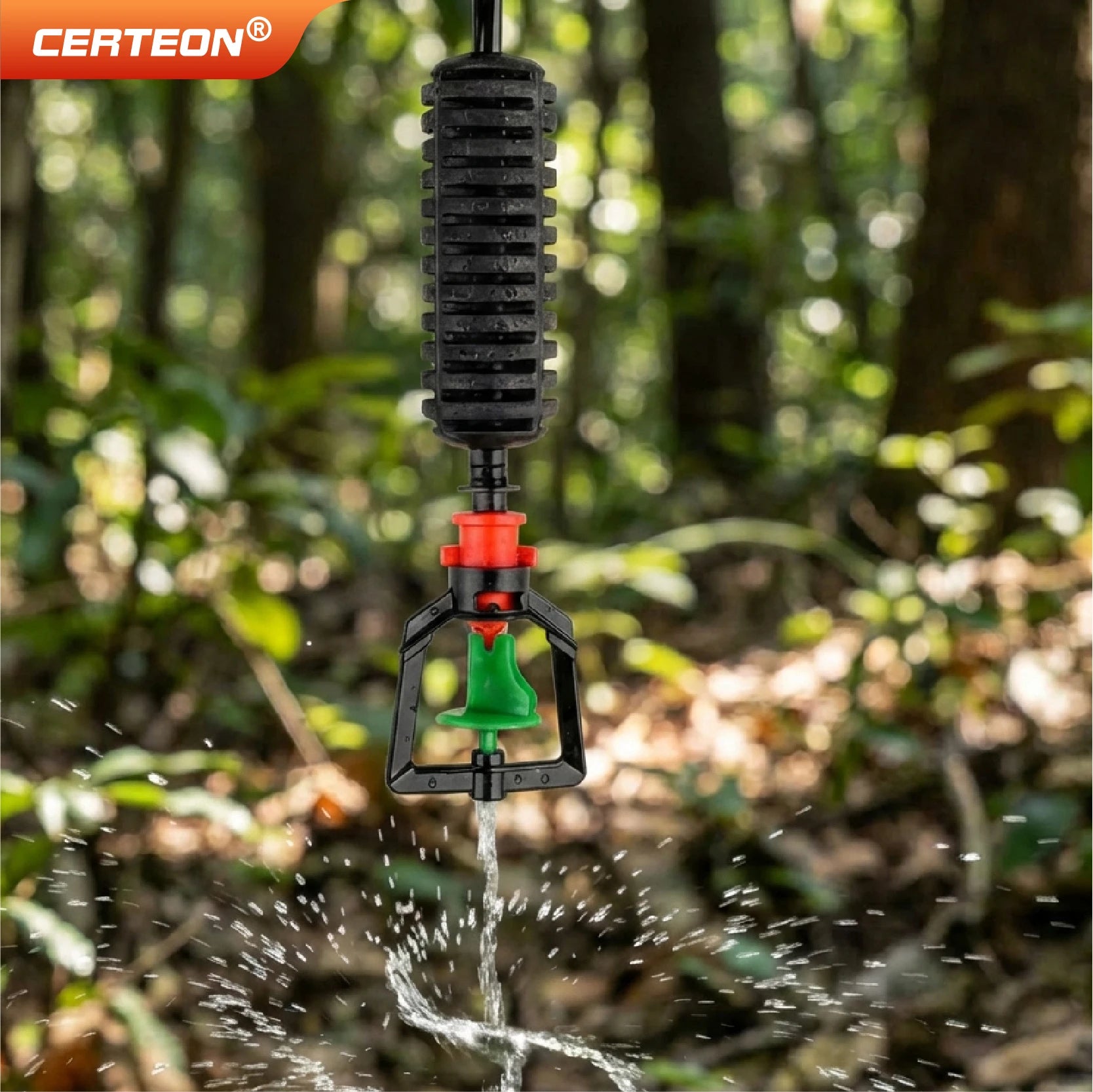 360 Degree Rotating Irrigation Sprinkler Misting Nozzle Hanging Spray Greenhouse Cooling Dust Suppression System