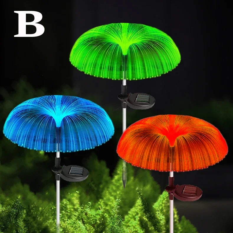 Solar Outdoor Lights 7 Colors Changing Jellyfish Light Waterproof Solar Flowers Garden Lights for Yard Pathway Lawn Decoration