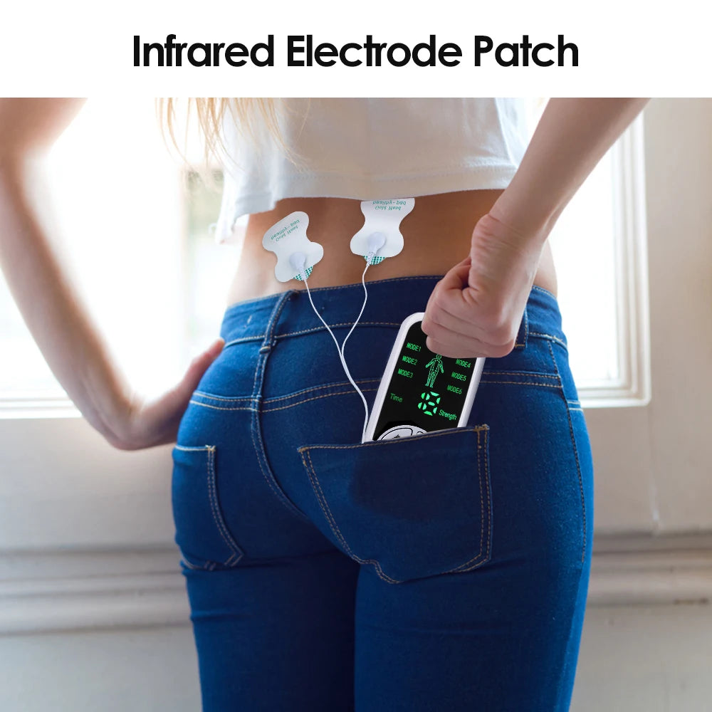 Back Massage Instrument: 6-Mode TENS Electric Massager & Heat Therapy Back Massage Instrument Tidesmit