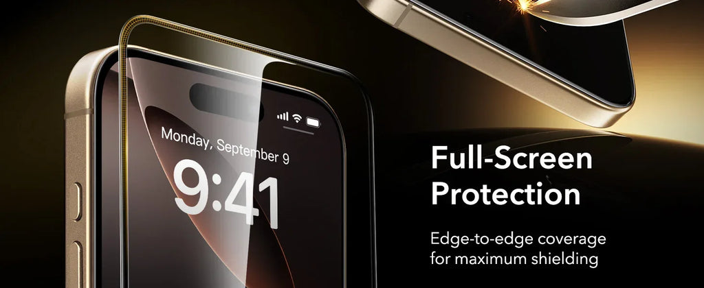 iPhone 16 Pro Max Screen Protector 3 Pack - 9H Tempered Glass Tidesmit
