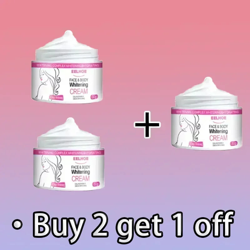 Niacinamide Body Whitening Cream For Underarm Bleaching Armpit Lightening Intimate Area Moisturizer Korean Skin Care Product