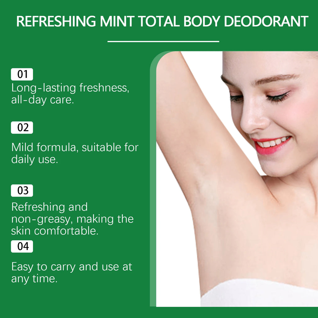 Tidesmit Mint Body Care Stick for long-lasting freshness, odor purification, and moisturizing without greasiness.