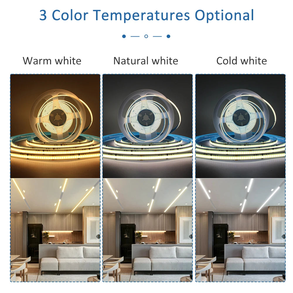 5M 10M 15M WS2811 COB Running Water Strip Light for 24V 400W PIR Motion Sensor LED Stair Controller Staircase Lighting Decor
