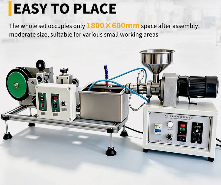 Desktop 3D Filament Extruder Production Line 0.5kg/h for PLA/ABS Filament Making at Home & Workshop