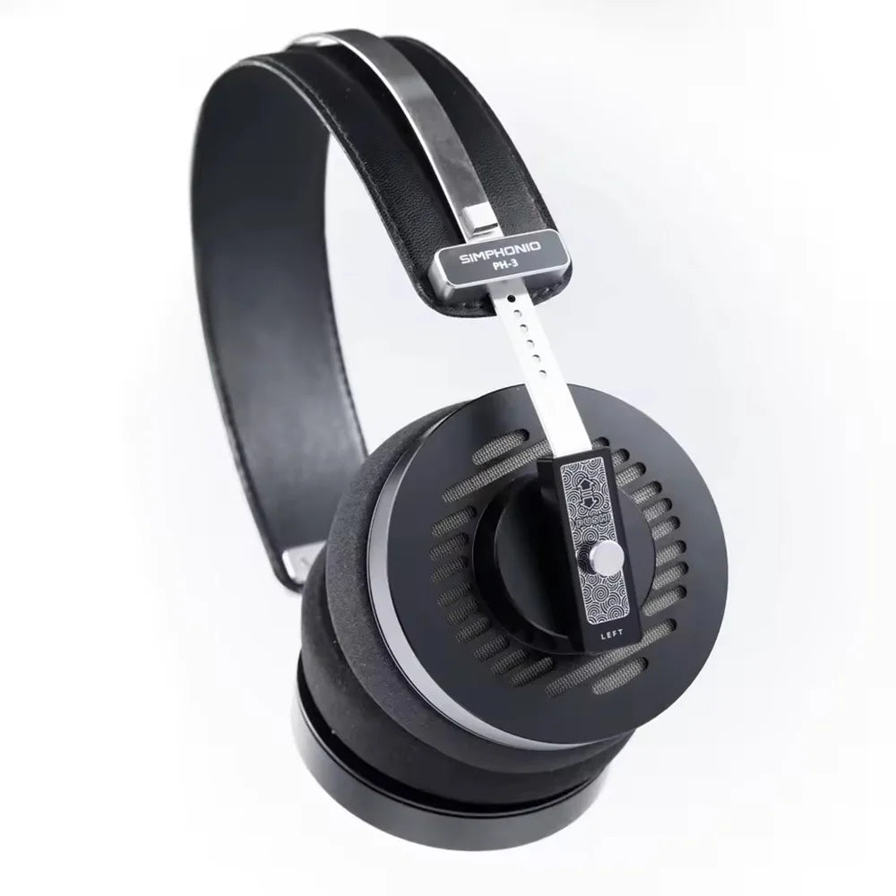 Planar Magnetic Headphones | 70mm Audiophile Wired Over-Ear HiFi Black Black Tidesmit