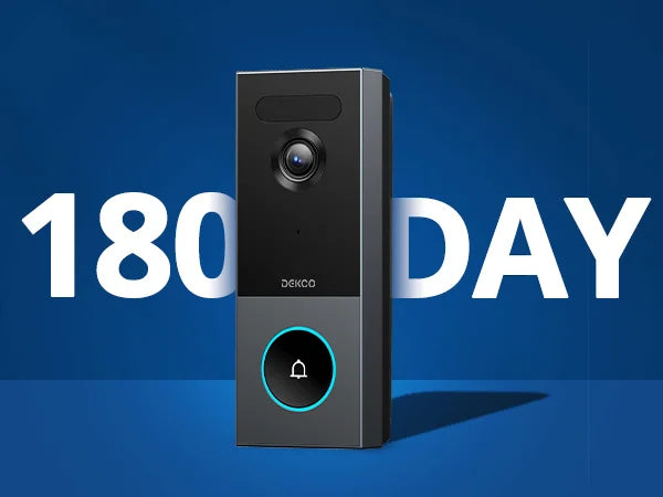 Dekco 5MP Ultra HD WiFi Video Doorbell Outdoor Camera PIR Motion Detection 2-Way Audio IP66 Wireless Door Bell Support Alex
