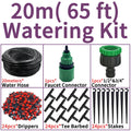 WUJIE 5M-25M Micro Drip Watering Kit Garden DIY Automatic Irrigation System & Adjustable Dripper 4/7'' Hose for Greenhouse
