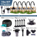 3/8" 9/12mm Misting Cooling System 360° Bend 0.6mm Nozzles Atomizer Sprayers PE Tubing 80 Mesh Filter Garden Irrigation Watering