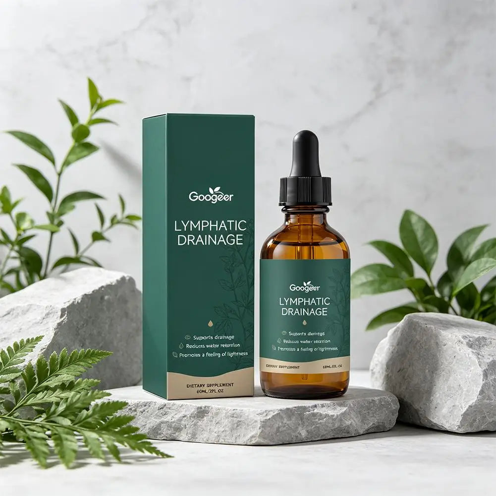 60ml Lymphatic Drainage Drops Natural Herbal Support Water Balance Detox Immune System MenWomen Gentle Liquid Supplement Dropper