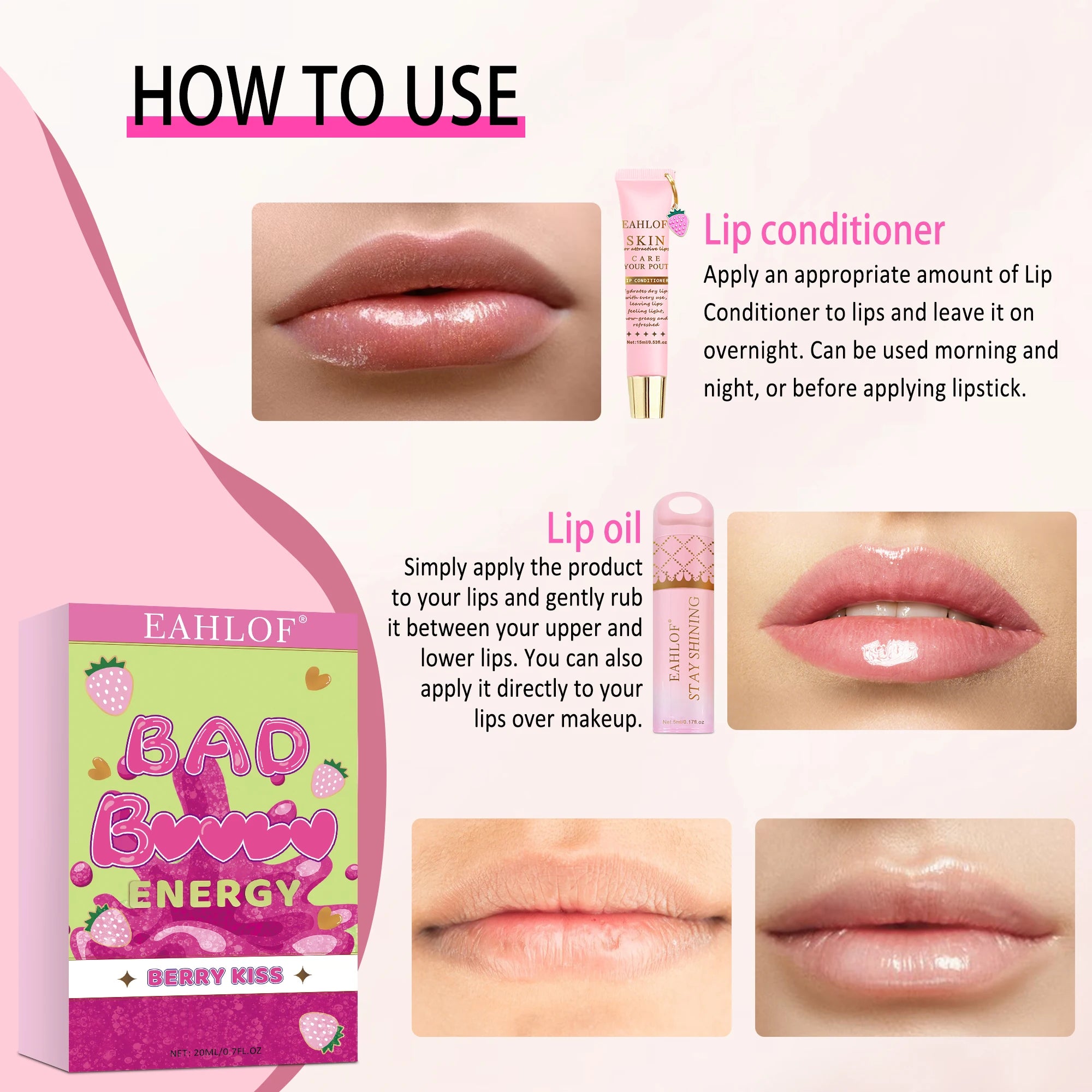 Moisturizing Lip Balm Mask - Intensive 15ml Treatment for Dry Lips Lip Care Tidesmit