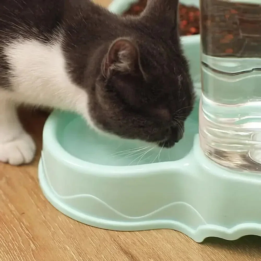 26pcs3.8L PP Material Pet Feeder Pet Water Fountain Drink Bowl Automatic Pet Feeder Large Cat Dog Food Dispenser