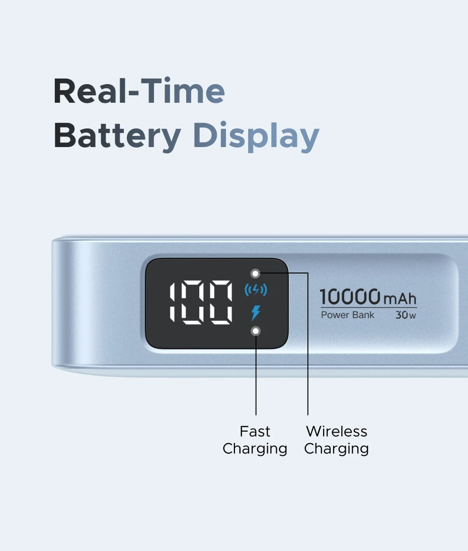10000mAh Magnetic Power Bank 25W Fast Charger for iPhone 17 by Tidesmit Tidesmit