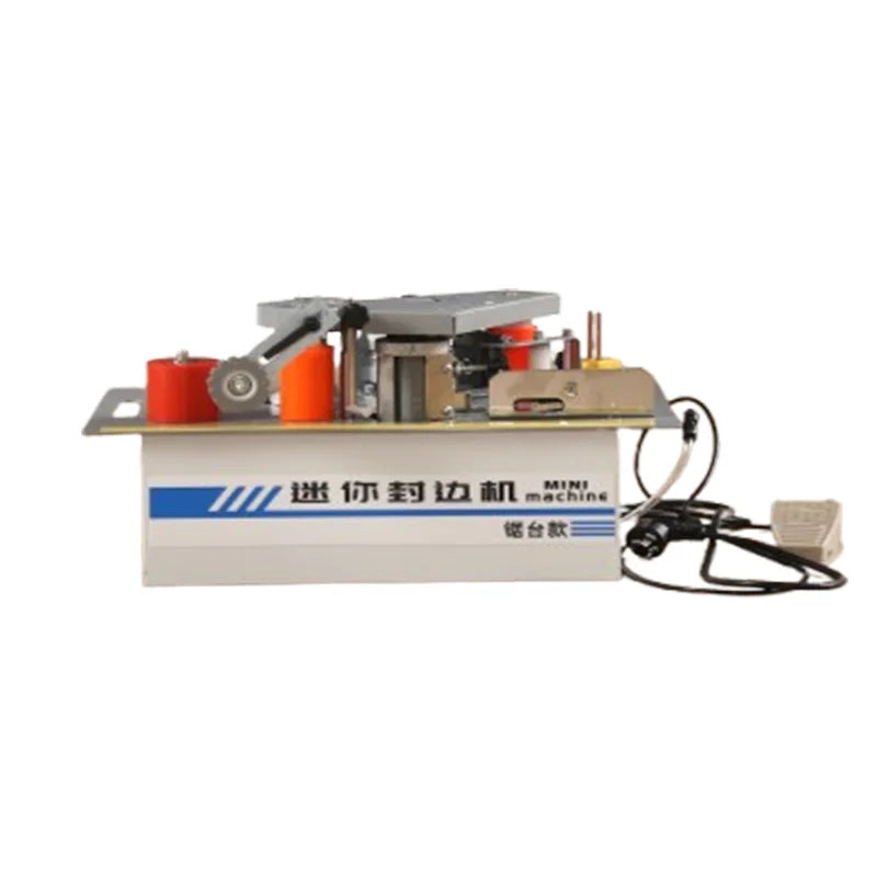 220V Mini Edge Banding Machine from Poland Woodworking Home Decoration Curved Straight Line Saw Table Edge Banding Machine Tools