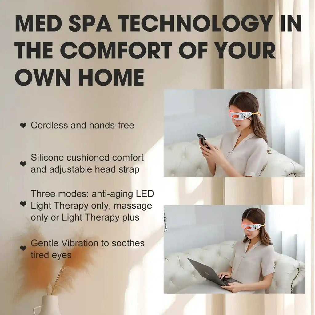 Eye Massage Instrument for Dark Circles and Fine Lines - White Eye Massage Instrument Tidesmit