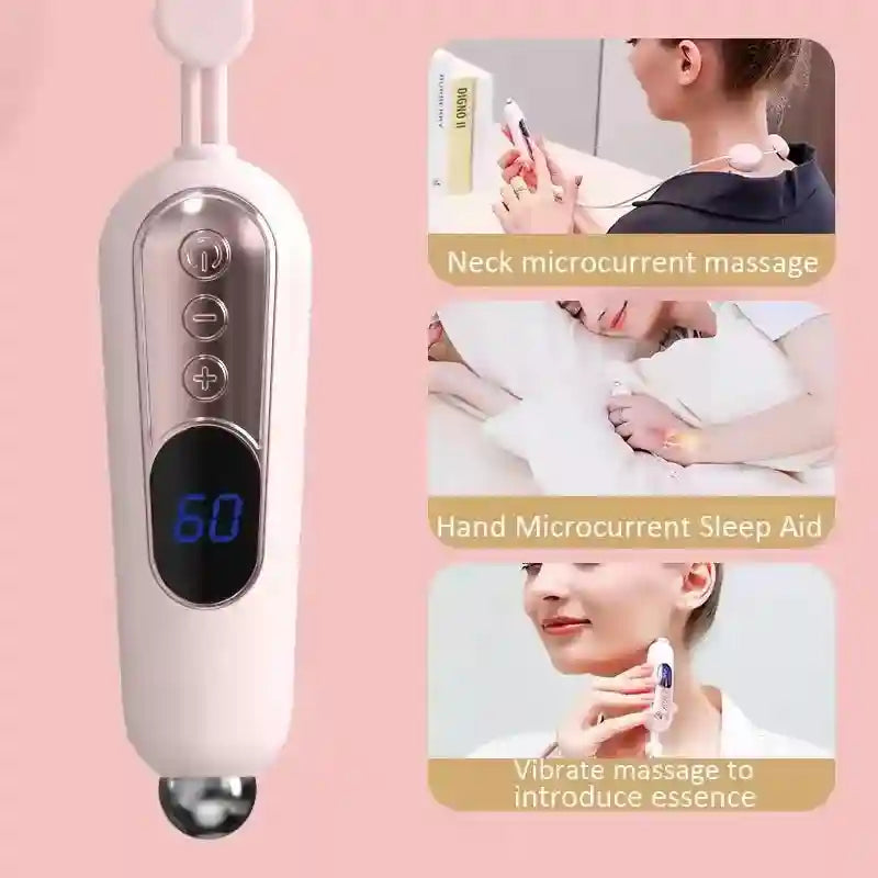 Eye Massage Instrument: 3-in-1 Rechargeable Heat Therapy Device - Pink Eye Massage Instrument Tidesmit