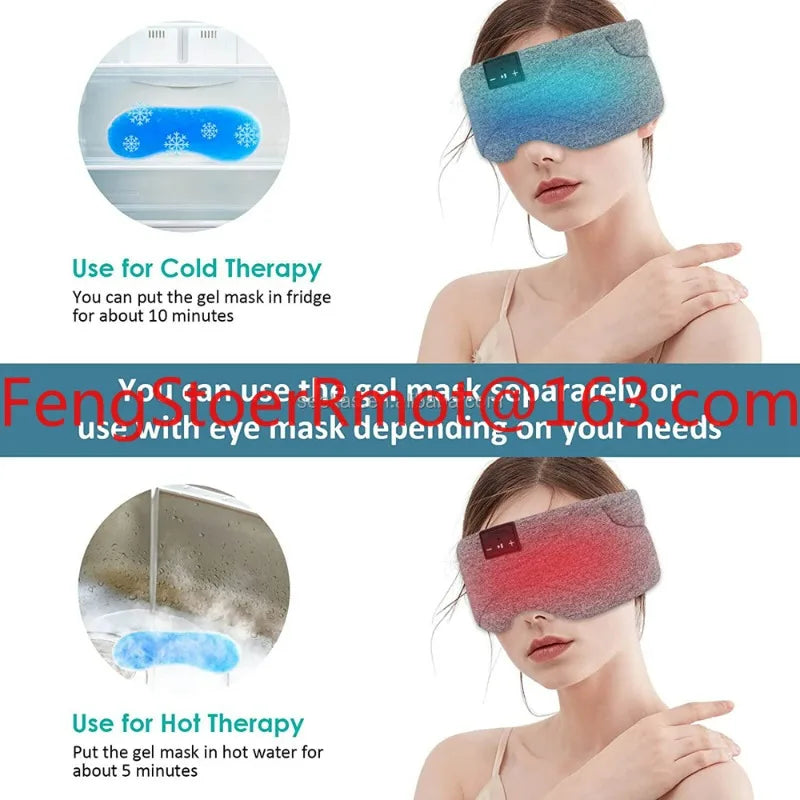 Bluetooth Sleep Mask with Integrated White Noise Headphones Tidesmit