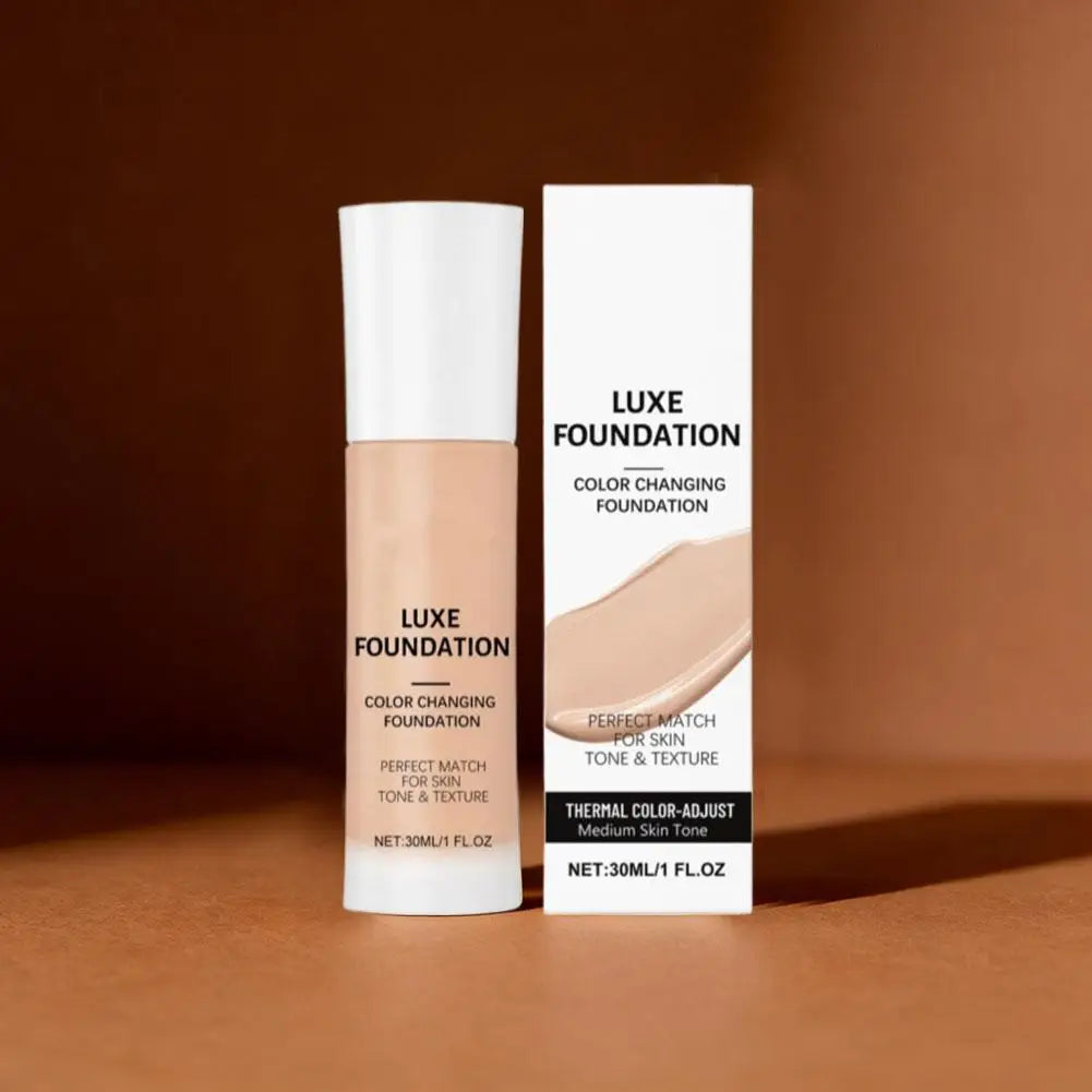Tidesmit thermal color changing foundation and oil-control liquid concealer for intelligent tone matching finish