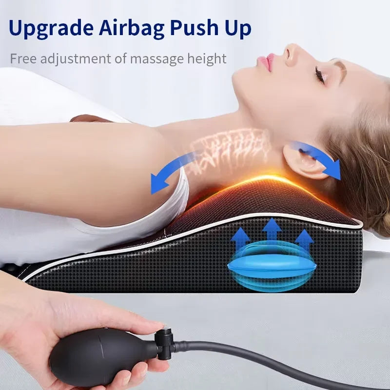 Electric Neck Massager with Heat Therapy & Vibration | Tidesmit Relaxation Treatment Tidesmit