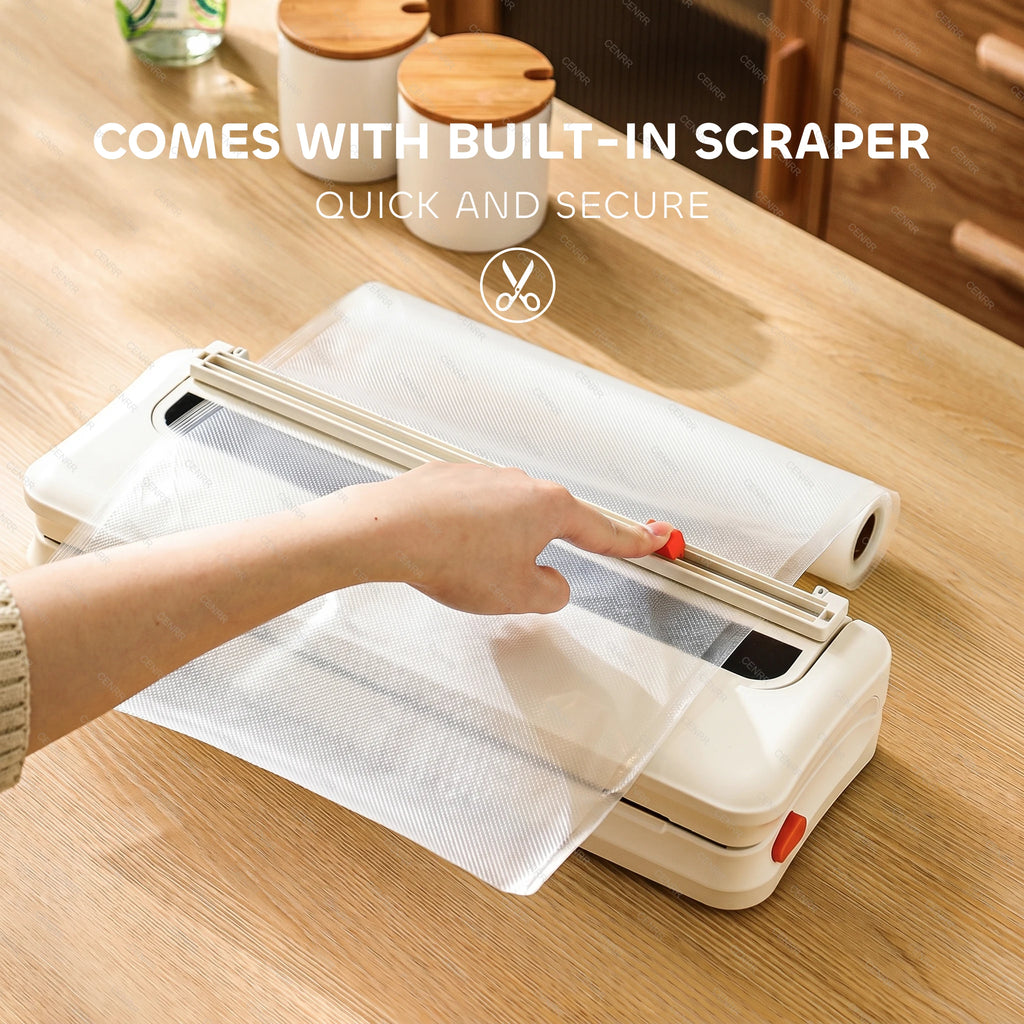 CENRR NEW Electric Vaccum Sealer Dry/Wet Food Packaging Machine Bag Sealing With UV Food Cutter Food Vacuum Packaging Machine