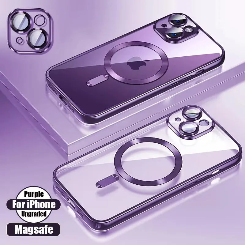 Magnetic iPhone 16 Case with Lens Protection - Slim Shock-Absorbing Cover Tidesmit