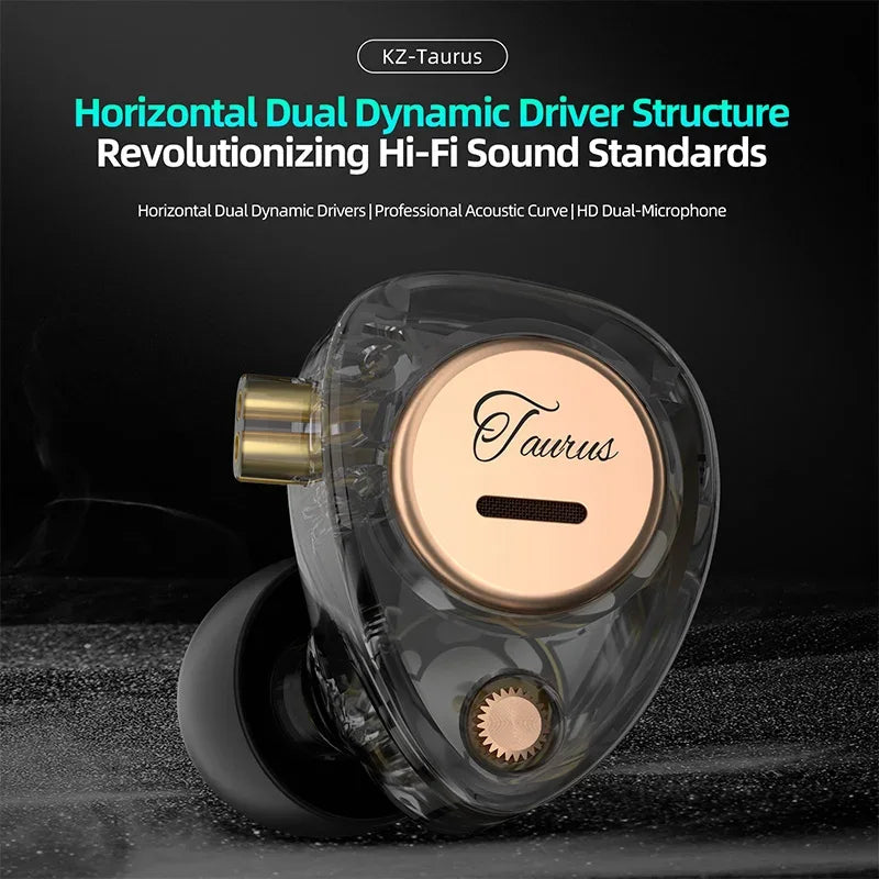 Tidesmit Dual Dynamic Driver Wired Earphones With Microphone Tidesmit