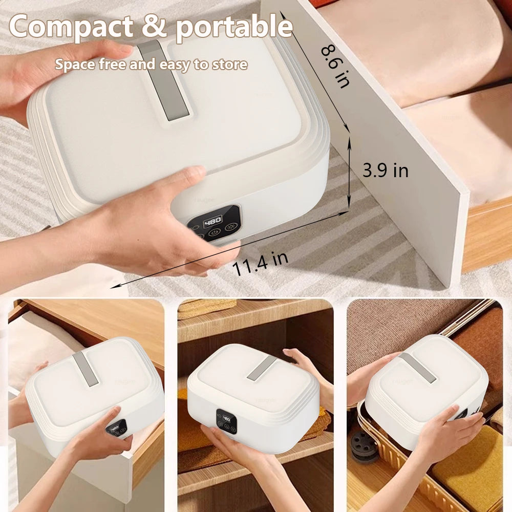 Tidesmit portable electric clothes dryer featuring UV sterilization and remote control in a space-saving foldable design