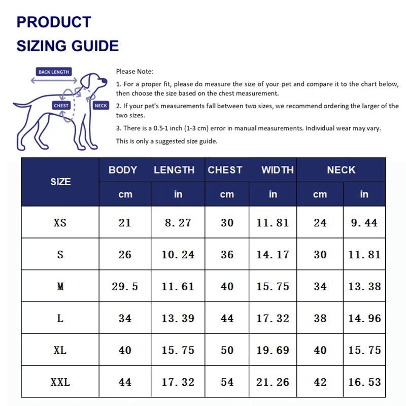 Sizing chart for cute summer lace princess dog dress, perfect fit guide for small to medium puppy, poodle, or kitten.