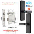 WAFU Tuya Smart Life WIFI Remotely Unlock Biometric Fingerprint Door Lock Visible Digital Electronic Card Door Lock with Camera