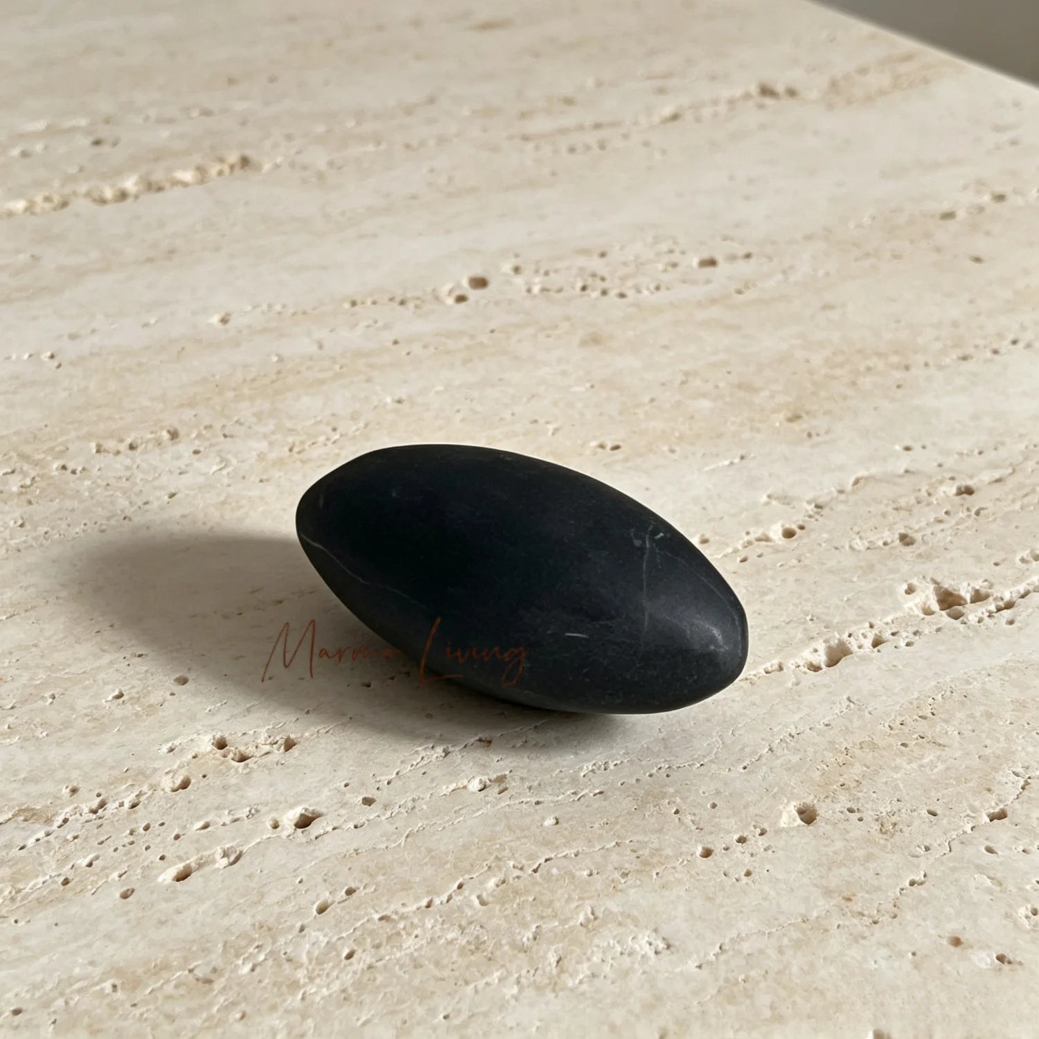 Natural Marble Oval Shape Handle Italian Light Luxury Wardrobe Cabinet Pull Villa Decorative Knob