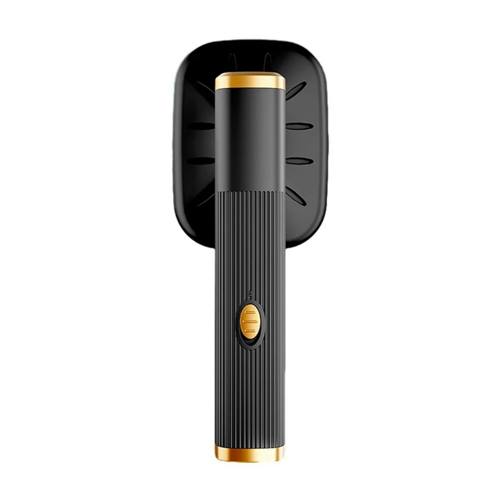 Tidesmit portable travel steamer in black, featuring a 180-degree rotatable handheld design for easy fabric ironing.