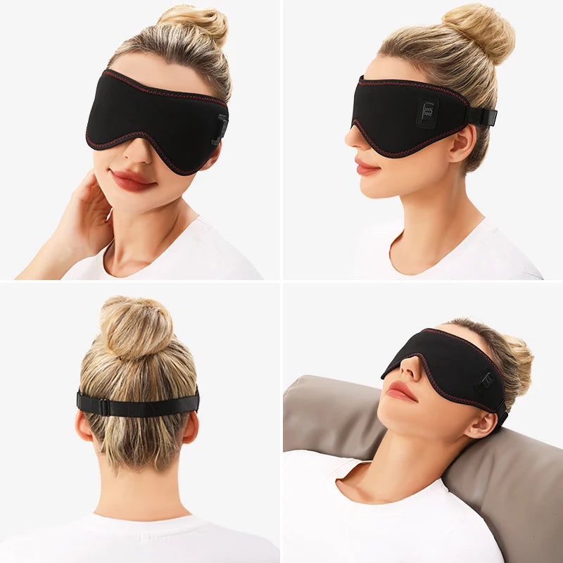 Electric Heated Massage Eye Mask for Eye Fatigue and Deep Relaxation Relaxation Treatment Tidesmit