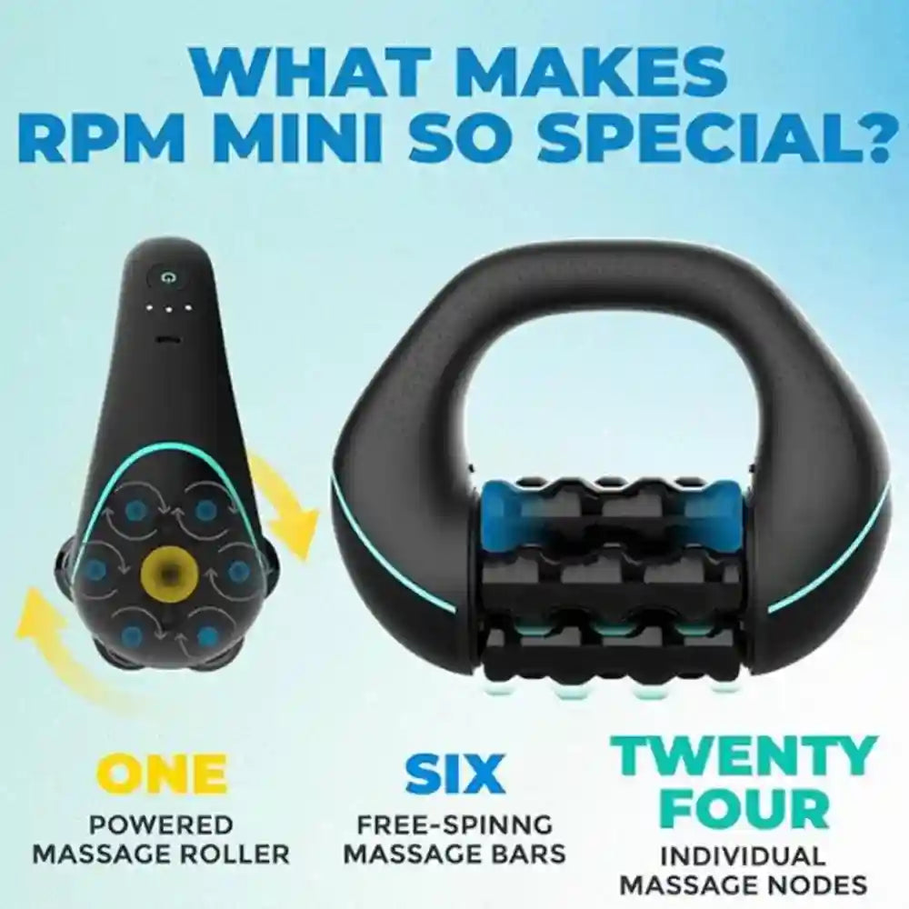 3-Speed Electric Massager: Deep Tissue Muscle Recovery - Black Massage Roller Tidesmit