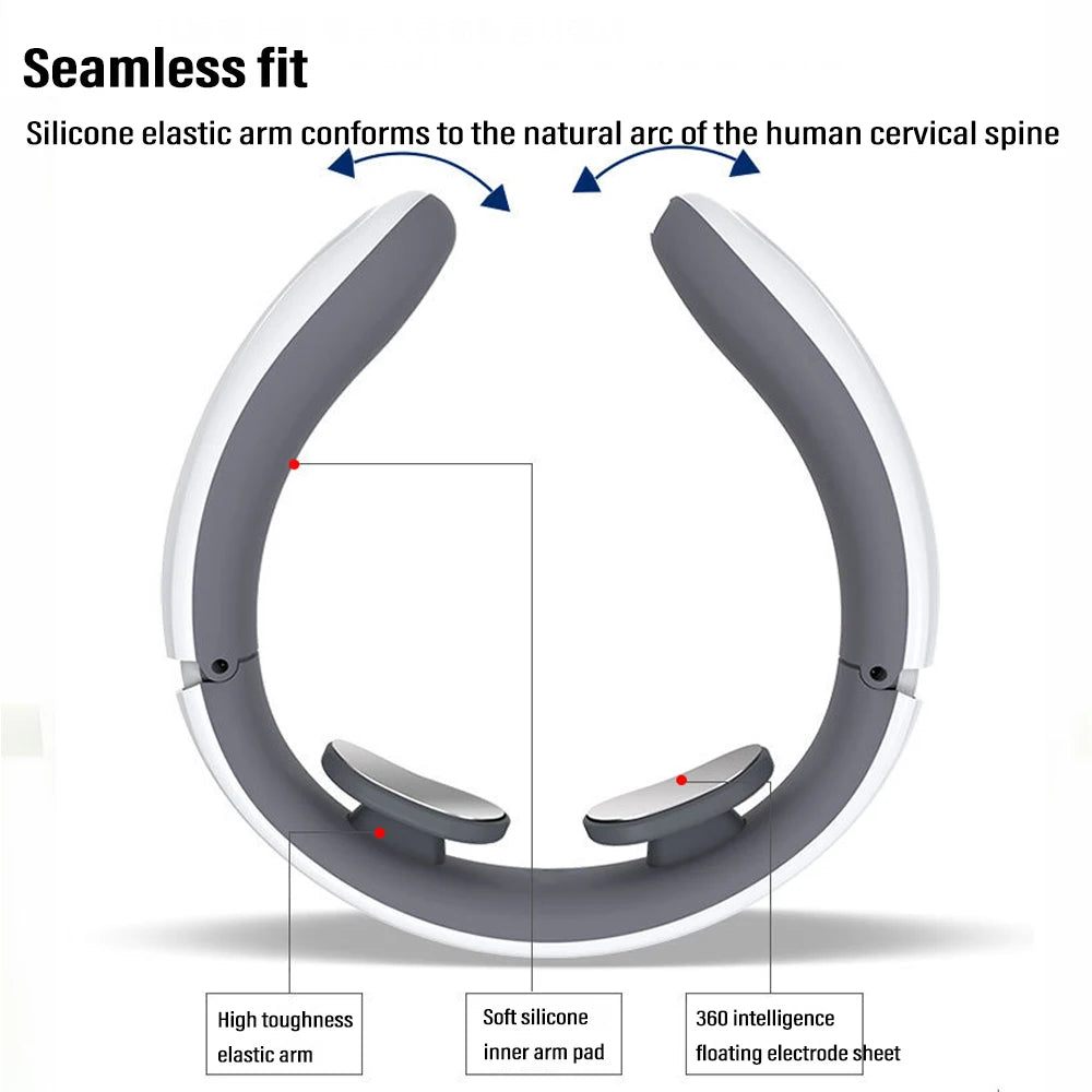 Electric Neck Massager for Pain Relief - 6 Modes & Portable Design Relaxation Treatment Tidesmit