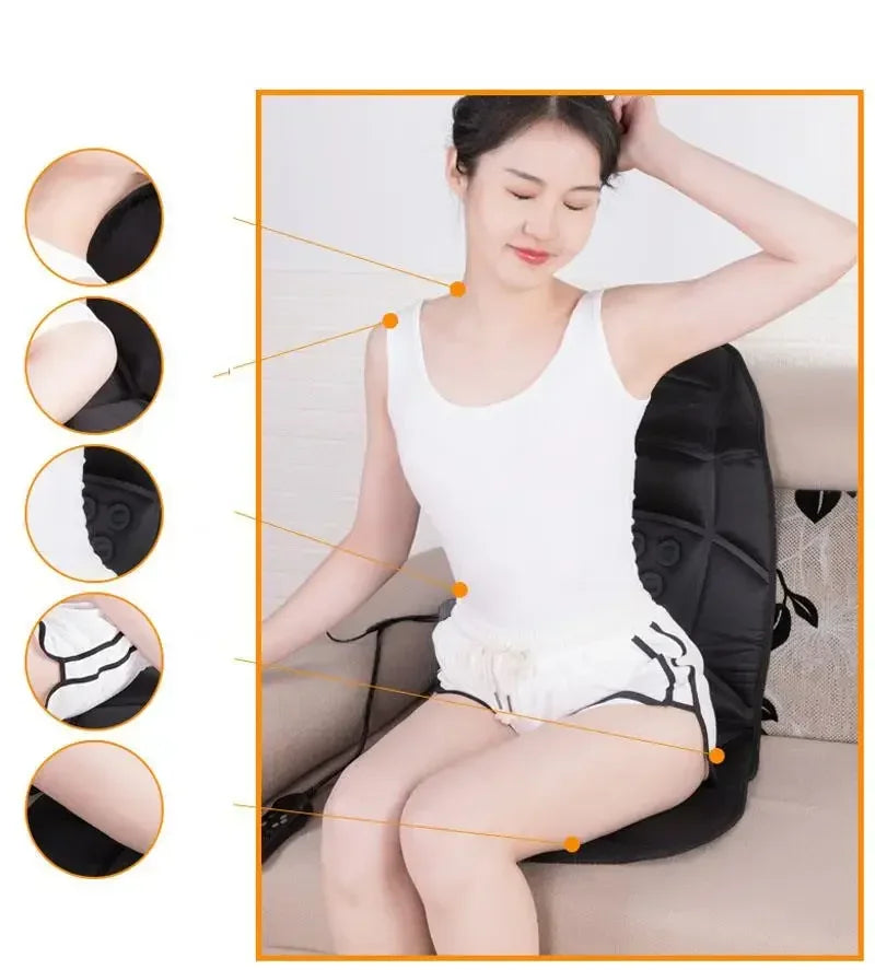Electric Massage Chair Pad with Heat Therapy & Vibration | Tidesmit Massage Chairs Tidesmit