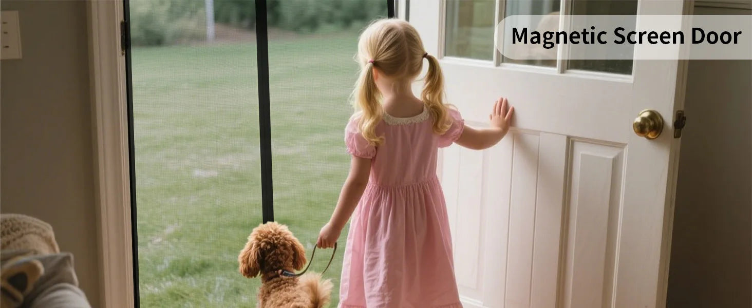 Black Fibreglass Magnetic Door Screen CustomSize Mosquito Net Curtain Fly Insect Automatic Closing Invisible Mesh For Home Decor