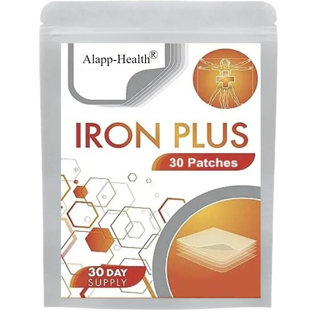 Iron Plus Transdermal Patches - 30 Patches One Month Supply