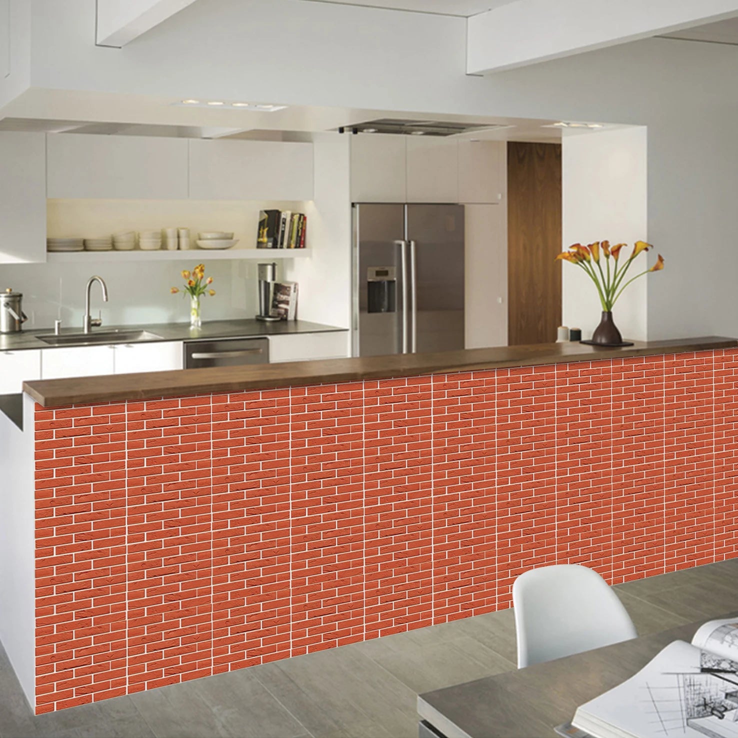 10/20Pcs Peel and Stick Tile Backsplash Thicker Design Marble Tiles 12"X12" Stick on Backsplash Self Adhesive Tiles for Any Room