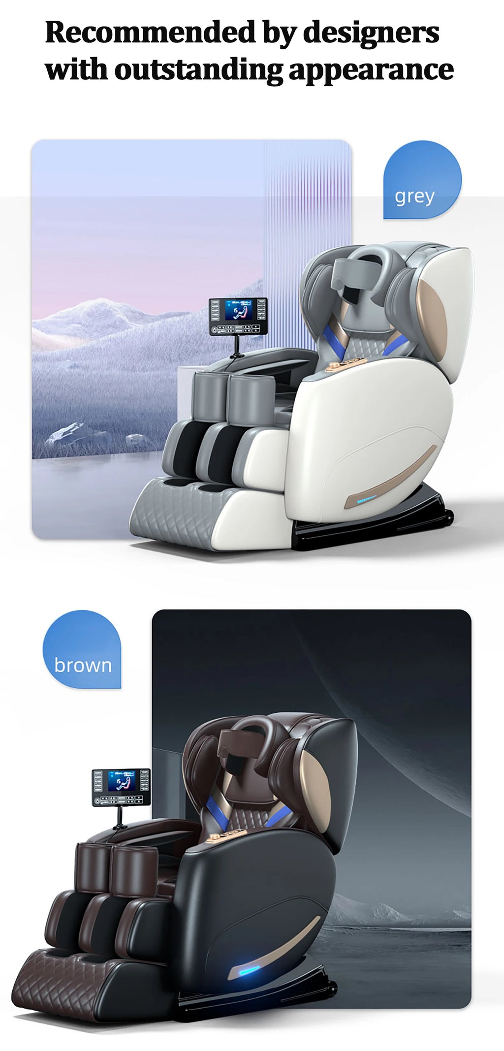Electric Massage Chair Zero Gravity with Voice Control - Tidesmit Massage Chairs Tidesmit