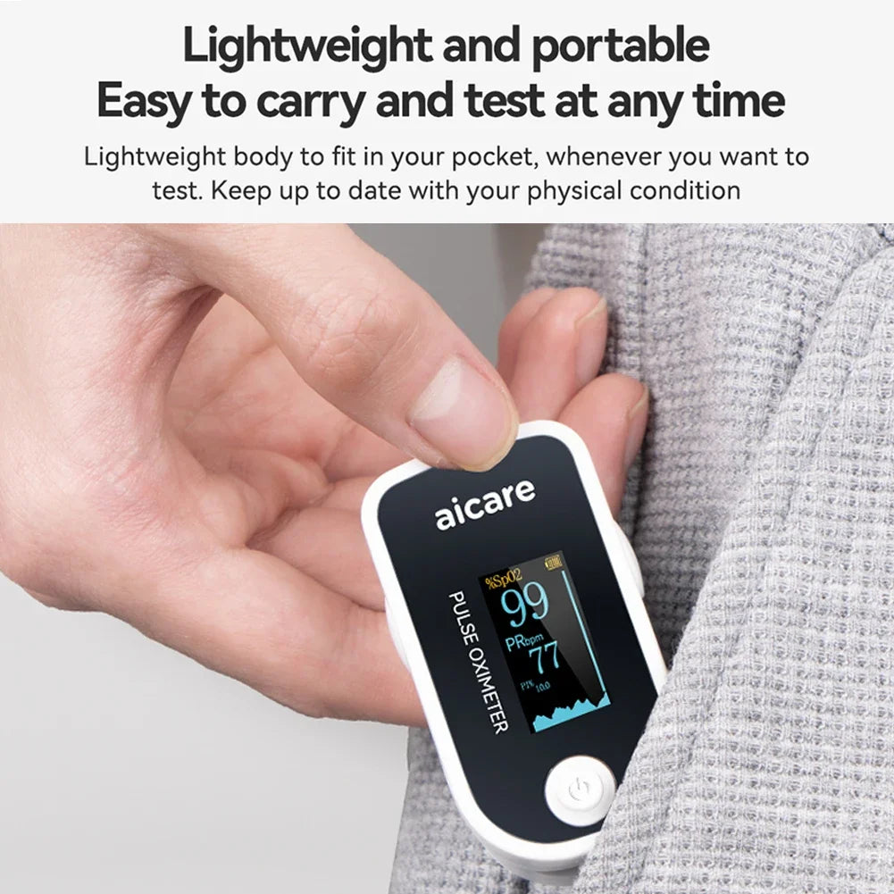 Oximeter Portable Fingertip Pulse Blood Oxygen Saturation Monitor With Lcd Display Fingertip Oximeter Testing SpO2 Health Care
