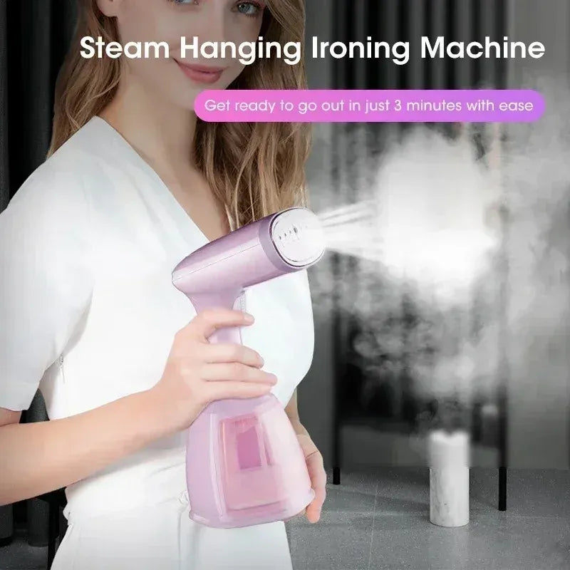 Tidesmit 1500W Handheld Garment Steamer 280ml EU Plug Pink