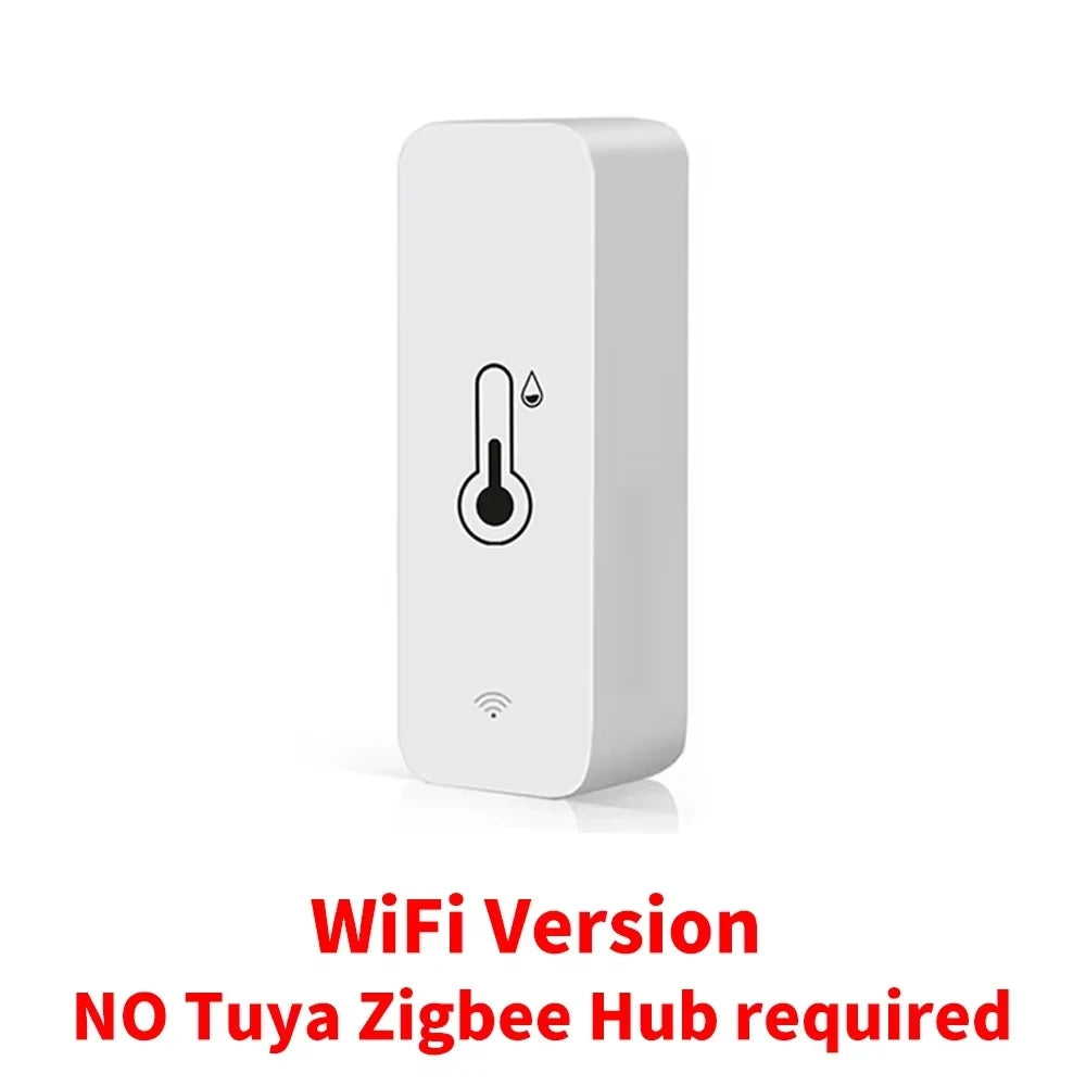Smart Temperature and Humidity Sensor ZigBee 3.0 or WiFi App Monitor WiFi Tidesmit