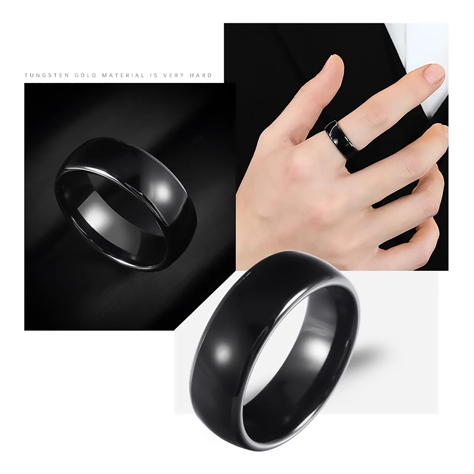 RFID Smart Health Ring T5577 Ceramic 125kHz Access Wearable Tidesmit