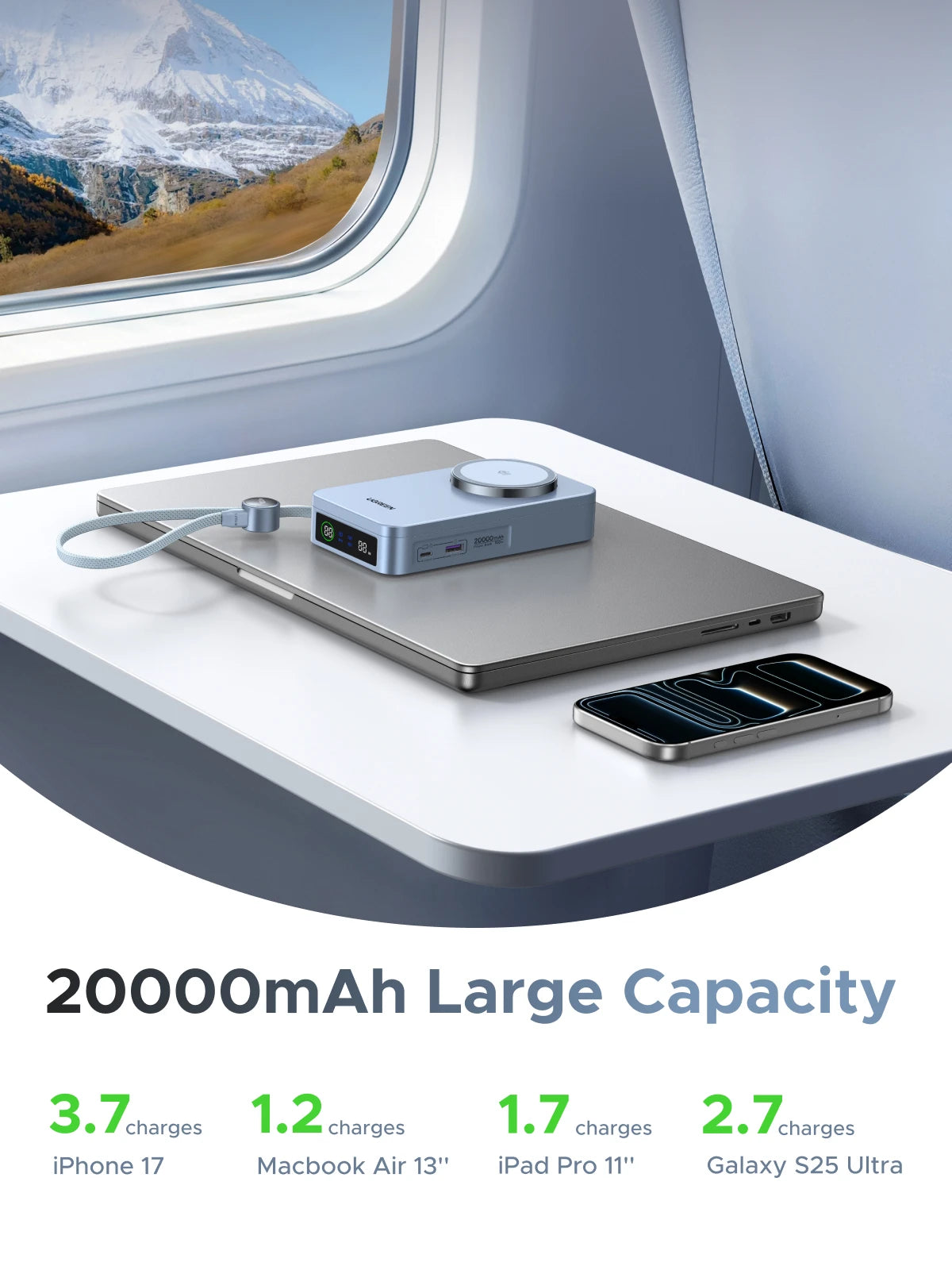 20000mAh Fast Charging Power Bank - 25W PD USB-C Laptop Charger Tidesmit