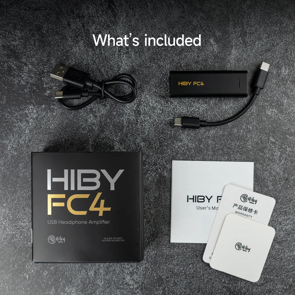 HiBy FC4 USB DAC Dongle & MQA Headphone Amplifier for High-Fidelity Audio Tidesmit