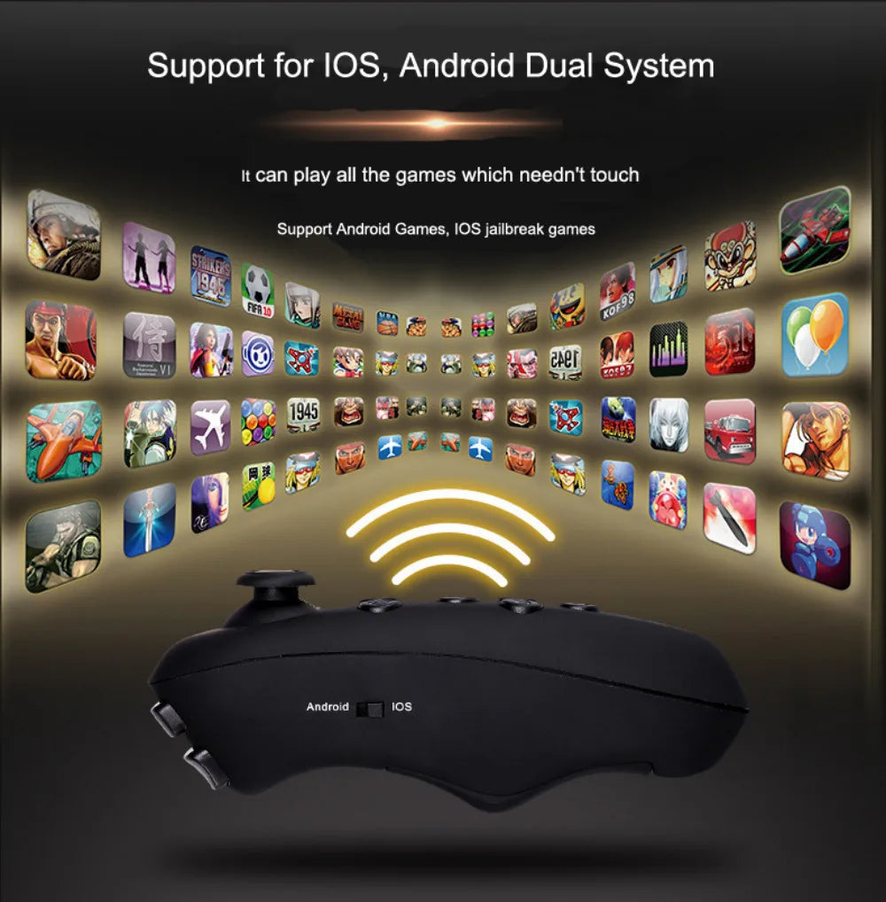 VR Headset for Smartphones - Immersive 3D Glasses with Remote Controller Tidesmit