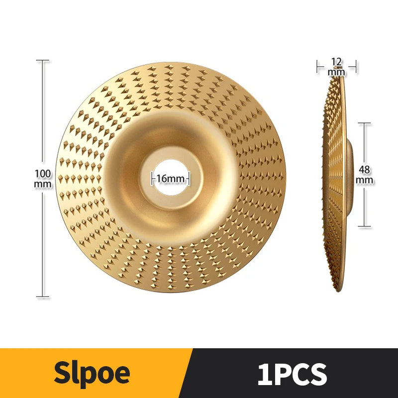Woodworking Carving Wheel Polishing Wheel Versatile Sanding Disc Wood Shaping Tool Abrasive Disc Grinder Inner Diameter 3pcs